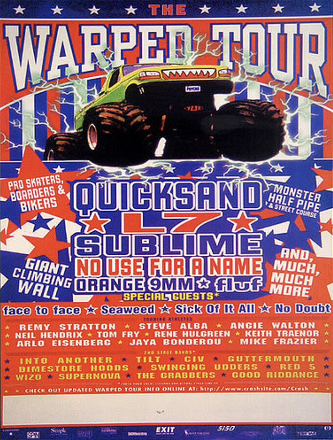 Warped Tour el festival itinerante que cambió el rock alternativo