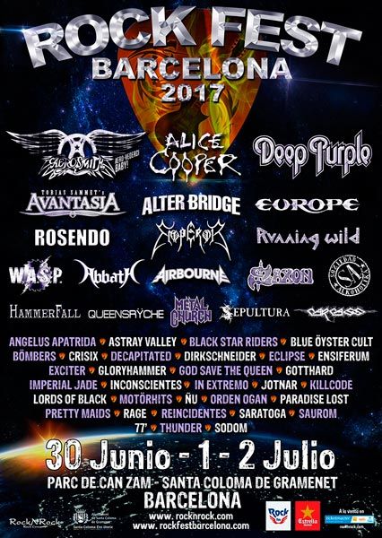 Cartel Rock Fest Barcelona 2017