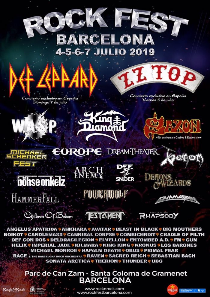 Cartel Rock Fest Barcelona 2019