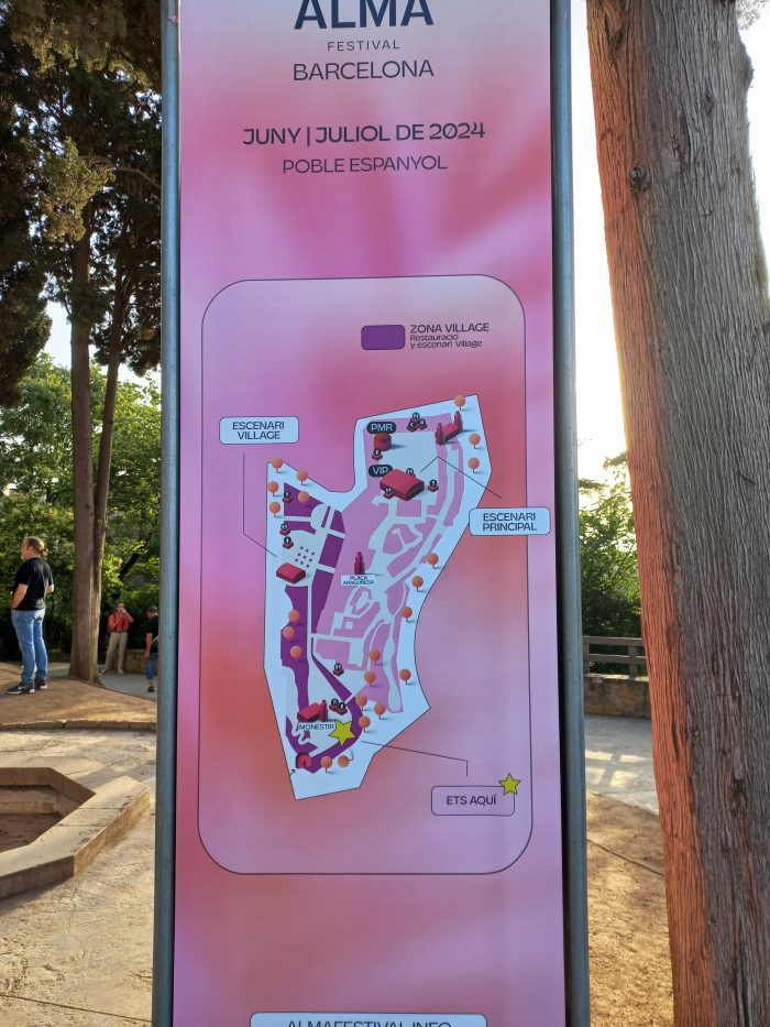 Mapa del recinto Alma Festival 2024 Barcelona