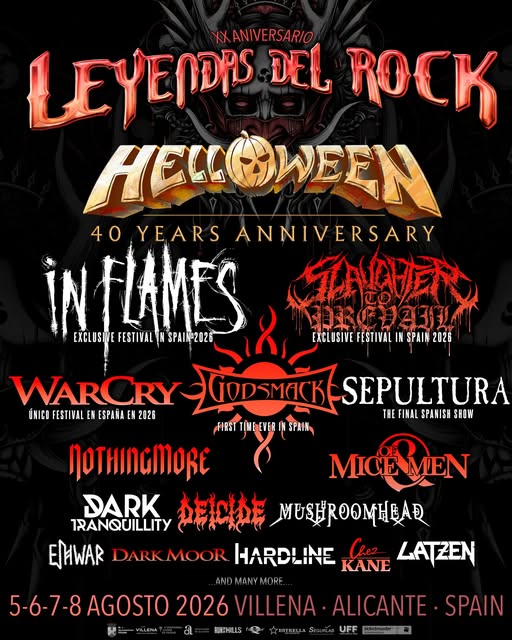 Avance de cartel Leyendas del Rock 2026